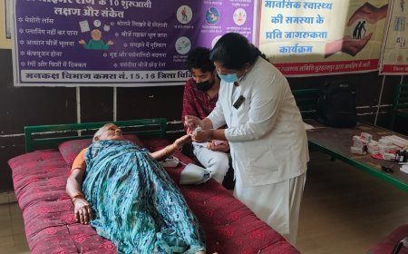 स्वस्थ नारी – सशक्त परिवार मुहिम के अंतर्गत वृद्धजन स्वास्थ्य शिविर
