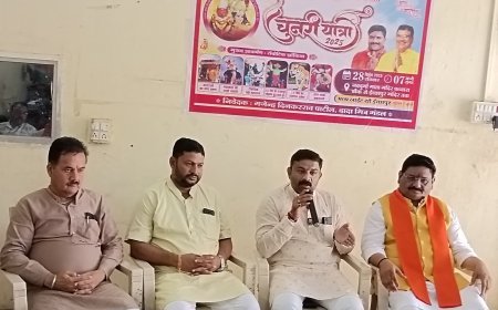 निमाड़ की सबसे बड़ी चुनरी पदयात्रा 28 सितंबर को रॉबोटिक झांकियां रहेंगी मुख्य आकर्षण