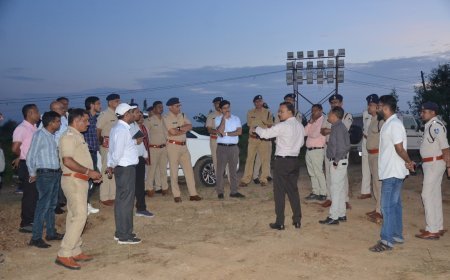 कलेक्टर एवं एसपी ने किया विसर्जन स्थलों का मौका-मुआयना