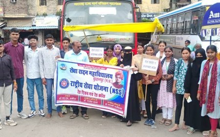 सेवासदन महाविद्यालय द्वारा मौसमी बीमारी के संबंध में जनजागरूकता कार्यक्रम