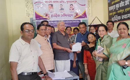 लायंस क्लब बुरहानपुर ने दिव्यांग विद्यार्थियों को भोजन कराया व दंत परीक्षण किया