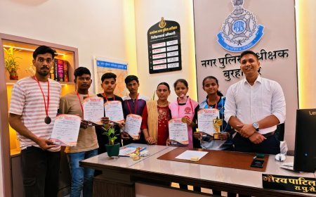 बुरहानपुर के खिलाड़ियों ने राष्ट्रीय स्तर पर जीते पदक,जिले का नाम किया रोशन