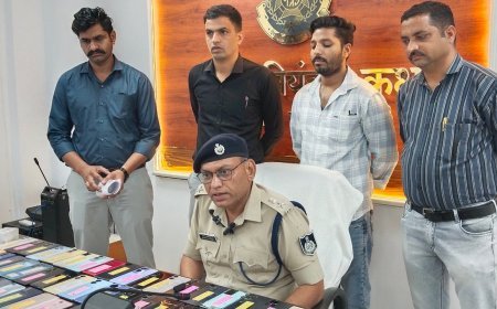 बुरहानपुर पुलिस का दिवाली उपहार, एक लाख 40 हजार के गुम हुए 76 मोबाइल लौटाएं