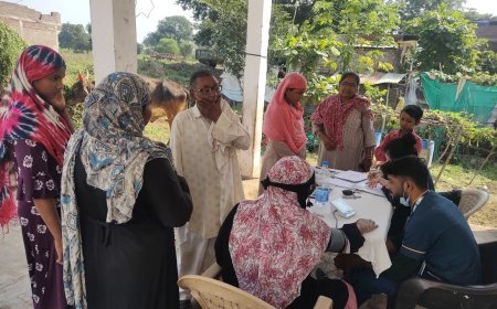 ऑल इज़ वेल हॉस्पिटल ने ग्राम रायपुरा जिला बुरहानपुर में लगया निशुल्क स्वास्थ्य शिविर