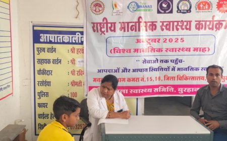 सीडब्ल्यूएसएन छात्रावास में मनकक्ष विभाग का विशेष मानसिक स्वास्थ्य जागरूकता एवं स्वास्थ्य परीक्षण कार्यक्रम आयोजित