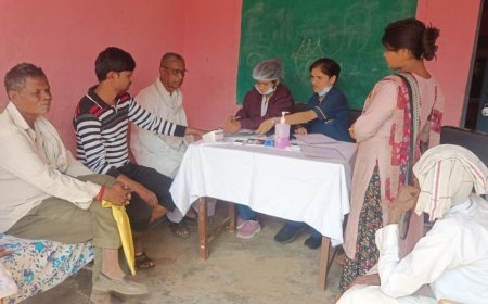 ऑल इज़ वेल हॉस्पिटल द्वारा ग्राम तुकईथड़ में स्वास्थ्य शिविर का किया गया आयोजन