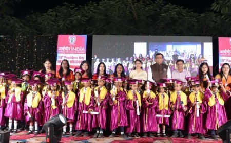 अर्वाचीन स्कूल का गौरवशाली दशक पूर्ण, स्थापना दिवस व प्री-प्राइमरी ग्रेजुएशन डे पर शिक्षा, संस्कार और नवाचार का उत्सव