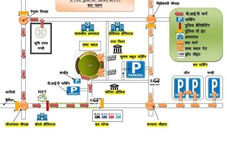 मुख्यमंत्री डॉ. मोहन यादव के बुरहानपुर आगमन पर आमसभा हेतु यातायात एवं पार्किंग व्यवस्था