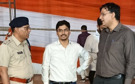 मुख्यमंत्री डॉ. मोहन यादव के दौरे को लेकर पुलिस उप.महानिरीक्षक (निमाड़ रेंज) खरगोन श्री सिद्धार्थ बहुगुणा आए बुरहानपुर