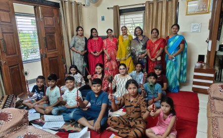 संस्कार और भक्ति का संगम: विप्र नारी शक्ति सेवा संस्था द्वारा भगवद गीता शिक्षण वर्ग सम्पन्न