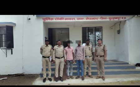 पुलिस थाना नेपानगर को चोरी के प्रकरण मे मिली सफलता