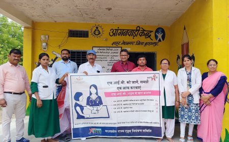 नेपानगर में टीबी, एचआईवी, सिफलिस का शिविर हुआ आयोजित