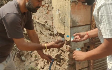 जल संरक्षण की ओर बढ़ा कदम: वार्ड में खुले नलों पर कैप (Cap) लगाने का कार्य शुरू