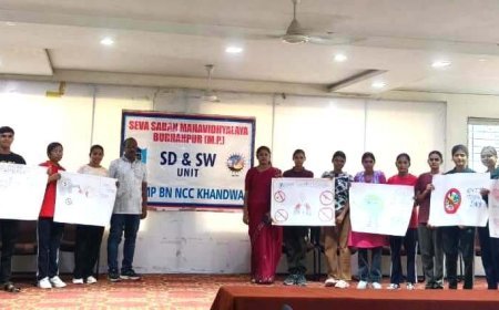 सेवासदन महविद्यालय में विश्व तंबाकू निषेध दिवस पर जनजागरूकता का लिया संकल्प