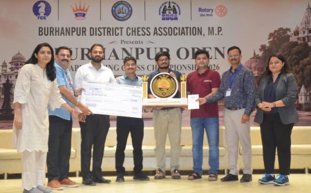 प्रथम बुरहानपुर ओपन फिडे रैपिड रेटिंग चेस चैंपियनशिप का हुआ समापन