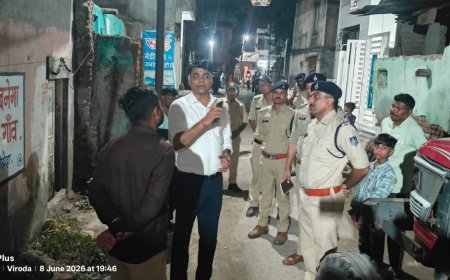 मोहर्रम पर्व को शांति, सौहार्दपूर्ण वातावरण में संपन्न कराने के लिए एसपी ने बिरोदा का एरिया डोमिनेशन,  सुरक्षा व्यवस्थाओं का किया निरीक्षण
