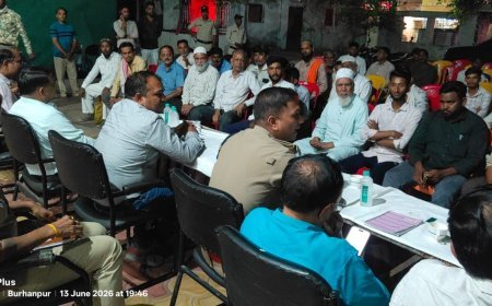 प्रशासनिक और पुलिस अफसर ने मोहर्रम पर्व को लेकर की समन्वय बैठक