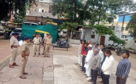 नगर पुलिस अधीक्षक ने गुंडा एवं निगरानी बदमाशों की चेकिंग कर ली जीवन-यापन की जानकारी