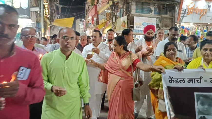 जानलेवा कफ सिरप कांड पर बुरहानपुर में कांग्रेस का कैंडल मार्च, स्वास्थ्य मंत्री तुरंत इस्तीफा दे — रिंकू टॉक