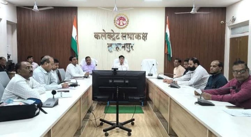 RIS  कलेक्टर ने राजनैतिक दलों के प्रतिनिधियों के साथ की  बैठक