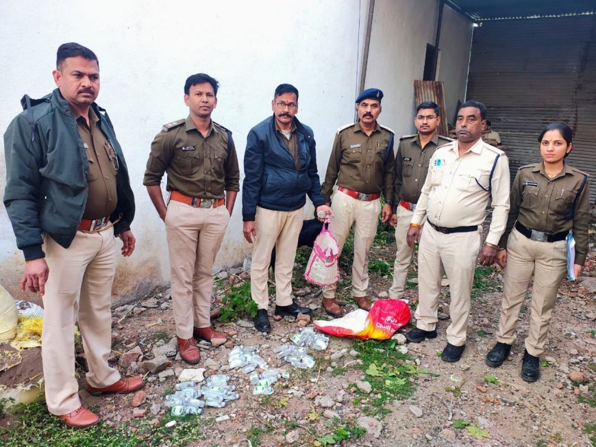 अवैध मदिरा संग्रहण एवं विक्रय के विरुद्ध आबकारी विभाग की लगातार कार्रवाई