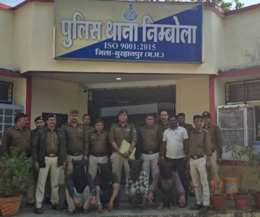 थाना निंबोला पुलिस ने लूट करने वाली गैंग का किया पर्दाफाश