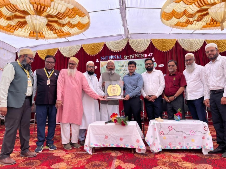 सैफी गोल्डन जुबली कादरिया कॉलेज में राष्ट्रीय विज्ञान दिवस उत्साहपूर्वक मनाया गया