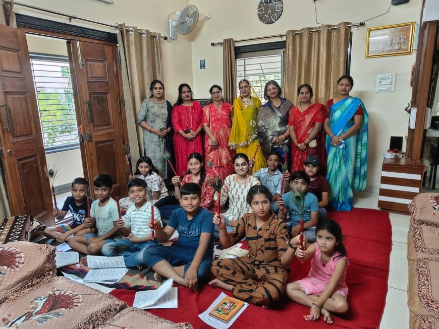 संस्कार और भक्ति का संगम: विप्र नारी शक्ति सेवा संस्था द्वारा भगवद गीता शिक्षण वर्ग सम्पन्न