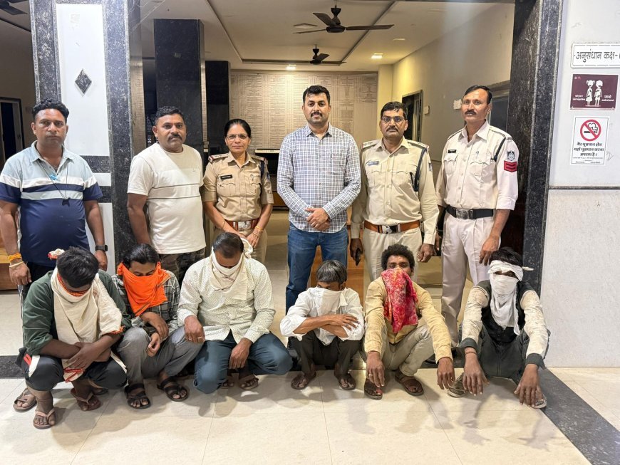 पुलिस थाना खकनार को जुआ खेलने वालो को पकडने में मिली सफलता