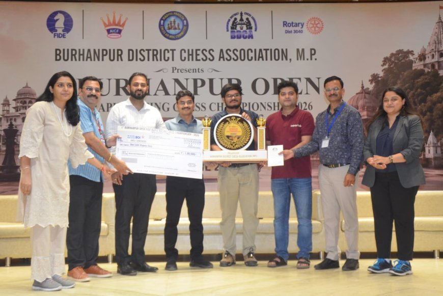 प्रथम बुरहानपुर ओपन फिडे रैपिड रेटिंग चेस चैंपियनशिप का हुआ समापन