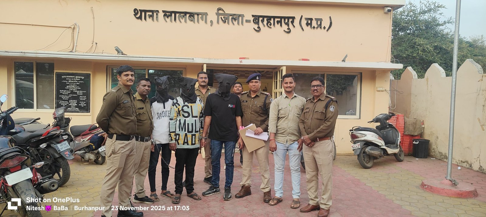 पिस्टल से हमला करने वाले 3 आरोपियों को 24 घंटे में लालबाग पुलिस ने किया गिरफ्तार